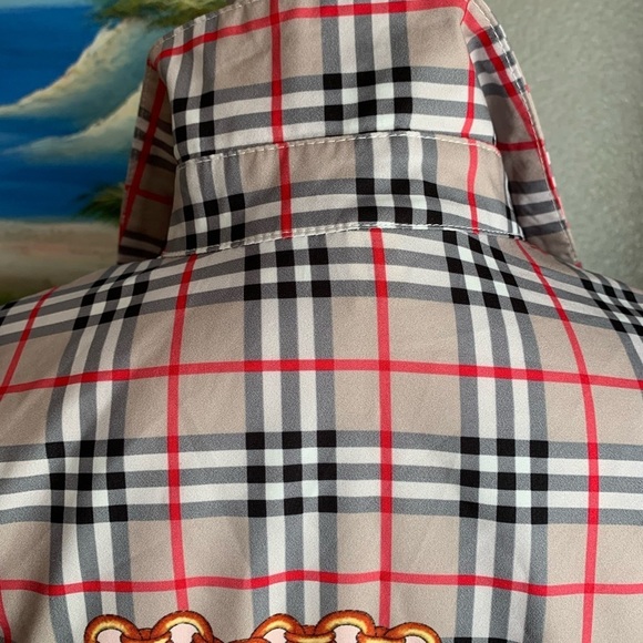 Diandian Didi Multicolored Long Sleeve Button Down Blouse Size Large - Picture 13 of 17